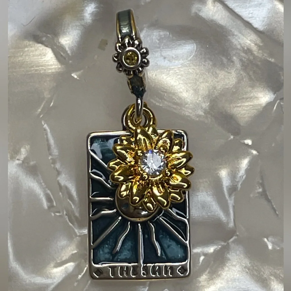Bracelet Charm Tarot Card The Sun Sterling Silver - Picture 6 of 7